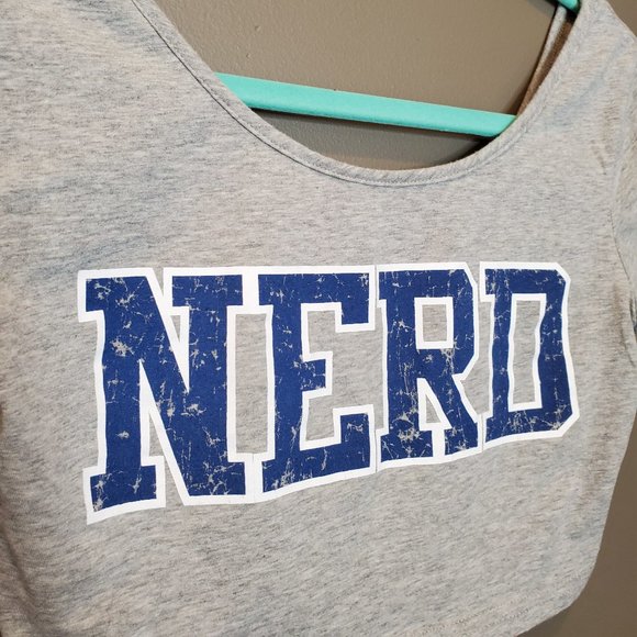 Sassy Nerd Crop Top - Picture 2 of 4